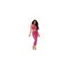 Ensemble Soutien-gorge et jupe longue en filet rose 